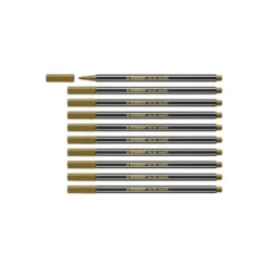 Rotulador Stabilo Acuarelable Pen 68 Color Oro Metalico