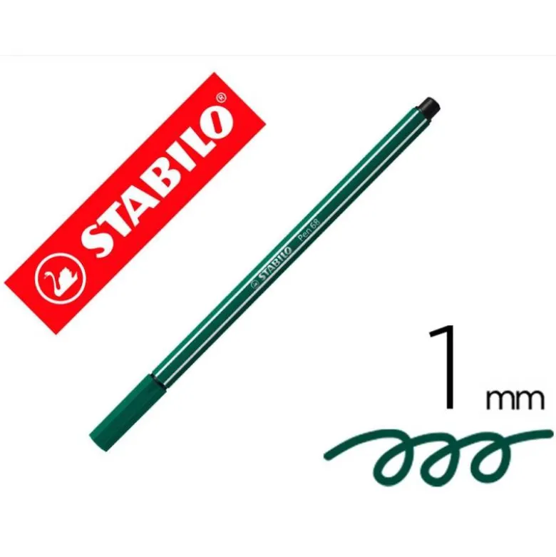 Rotulador Stabilo pen 68/53 1 mm Color Azul verdoso