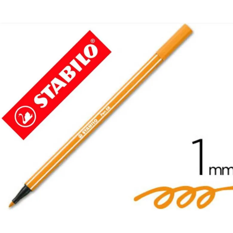 Rotulador Stabilo pen 68/54 Color Naranja 1 mm