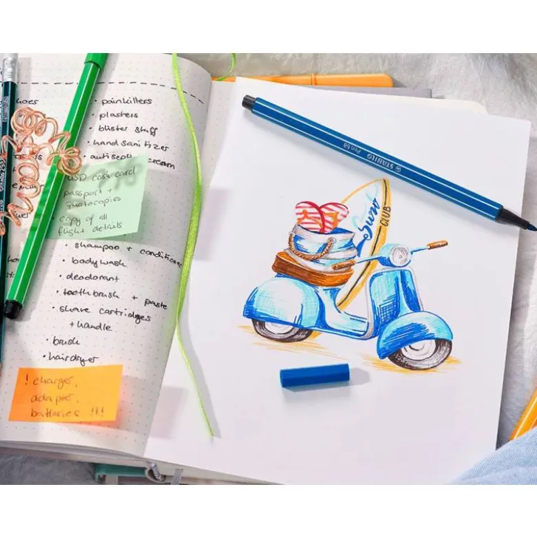 Rotulador Stabilo pen 68/57 Color Azul Celeste 1 mm