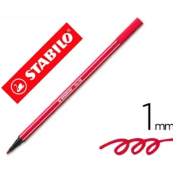 Rotulador Stabilo pen 68/50 rojo oscuro 1 mm