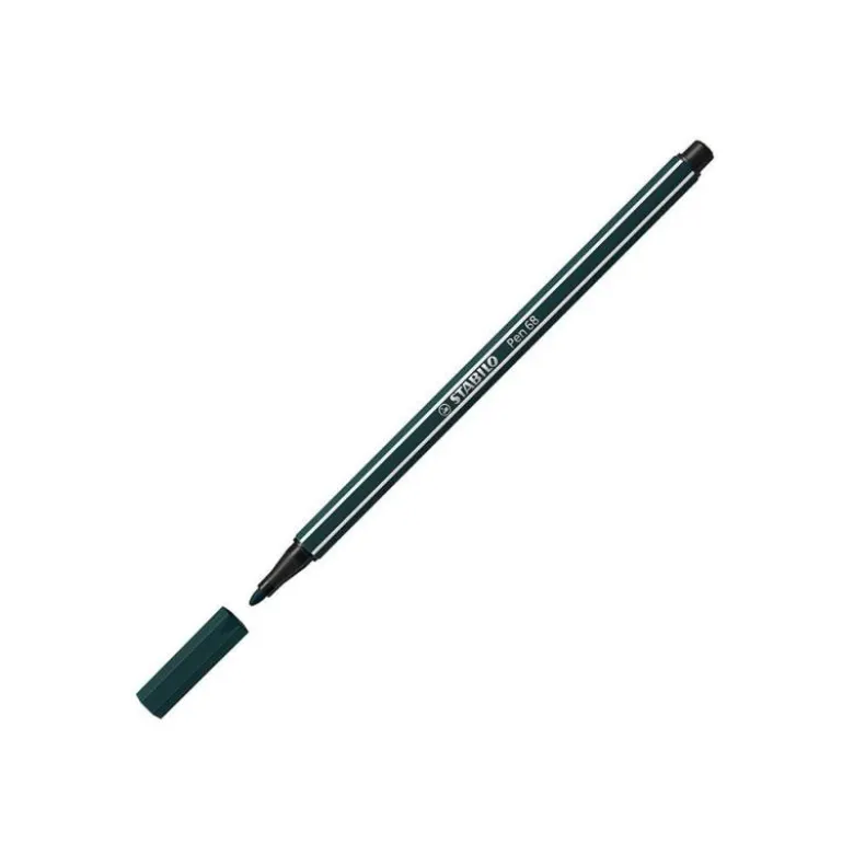 Rotulador Stabilo pen 68/63 Verde Tierra 1 mm