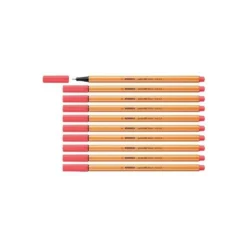 Rotulador Stabilo point 88/040 rojo neon