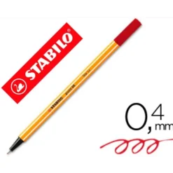 Rotulador Stabilo point 88 color rojo
