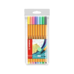 Rotulador Stabilo Punta Fibra Point 88 Estuche de 8 Colores Pastel