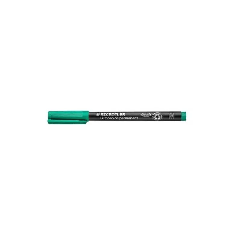 ROTULADOR STAEDTLER LUMOCOLOR RETROPROYECCION PUNTA DE FIBRAPERMANENTE 317-5 VERDE PUNTA MEDIA REDONDA 0.8-1 MM