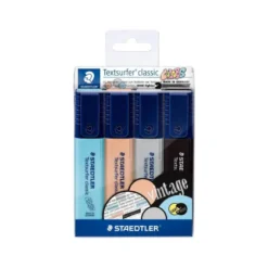 Rotulador Staedtler Textsurfer Pastel Fluorescente estuche 4 colores surtidos