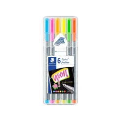 Rotulador Staedtler Triplus Neon estuche de 6 colores surtidos