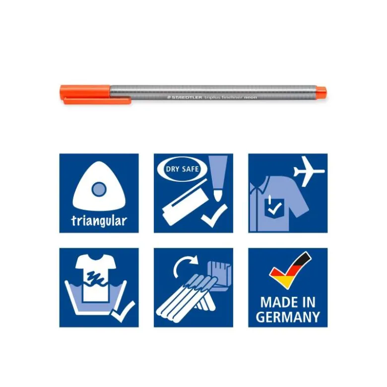 Rotulador Staedtler Triplus Neon estuche de 6 colores surtidos