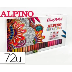 ROTULADOR ALPINO DUAL ARTIST DOBLE PUNTA COLOR EXPERIENCE ESTUCHE DE 72 UNIDADES COLORES SURTIDOS