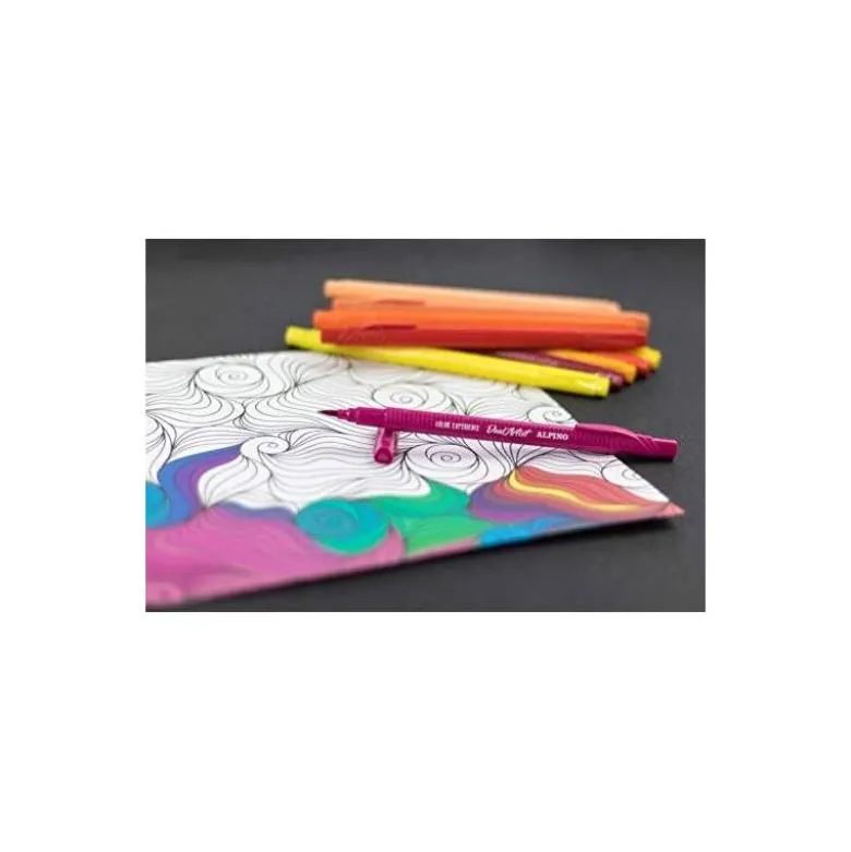 ROTULADOR ALPINO DUAL ARTIST COLOR EXPERIENCE ESTUCHE DE 12 UNIDADES COLORES SURTIDOS