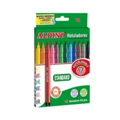 Rotulador Alpino Standard Punta Fina Lavable Caja 12 rotuladores