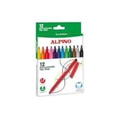 Rotulador Alpino Standard Punta Fina Lavable Caja 12 rotuladores