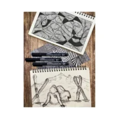 ROTULADOR ARTLINE CALIBRADO MICROMETRICO NEGRO ILLUSTRATION PEN BILLETERA EK-280W3ILN RESISTENTE AL