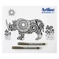 ROTULADOR ARTLINE CALIBRADO MICROMETRICO NEGRO ILLUSTRATION PEN EK-286ILN PUNTA POLIACETAL 0,6MM
