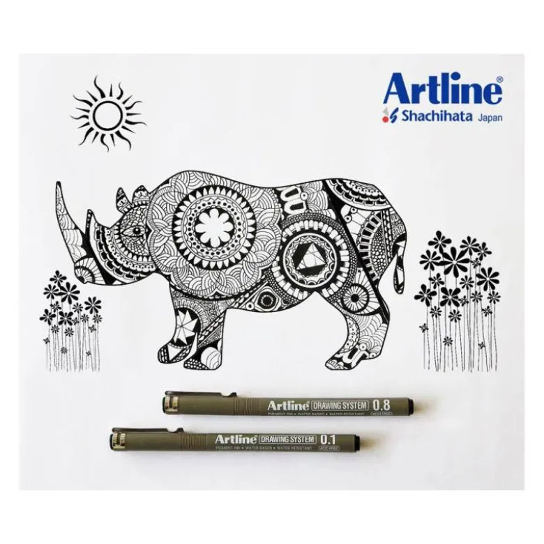 ROTULADOR ARTLINE CALIBRADO MICROMETRICO NEGRO ILLUSTRATION PEN EK-286ILN PUNTA POLIACETAL 0,6MM