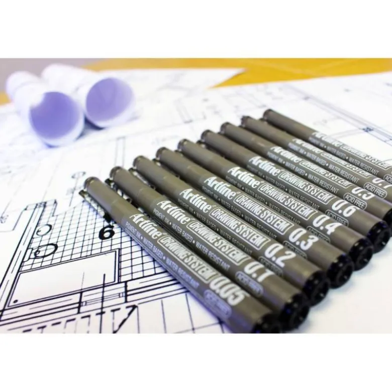 ROTULADOR ARTLINE CALIBRADO MICROMETRICO NEGRO ILLUSTRATION PEN EK-2805ILN PUNTA POLIACETAL 0,05MM