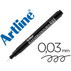 ROTULADOR ARTLINE CALIBRADO MICROMETRICO NEGRO ILLUSTRATION PEN EK-2803ILN PUNTA POLIACETAL 0,03MM