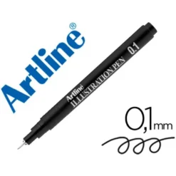 ROTULADOR ARTLINE CALIBRADO MICROMETRICO COLOR NEGRO ILLUSTRATION PEN EK-281ILN PUNTA POLIACETAL 0,1MM