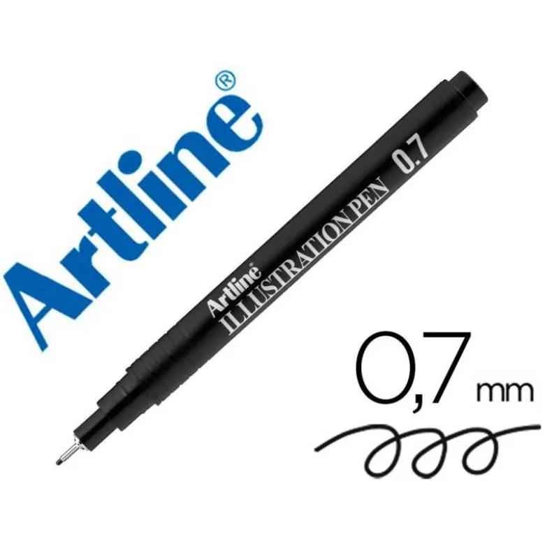 ROTULADOR ARTLINE CALIBRADO MICROMETRICO NEGRO ILLUSTRATION PEN EK-287ILN PUNTA POLIACETAL 0,7MM
