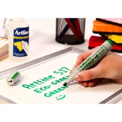 Rotulador Artline EK-517 color verde para pizarra blanca