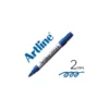 Rotulador Artline EK-500 punta redonda 2 mm recargable azul para pizarra