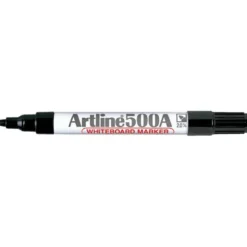 Rotulador Artline EK-500 punta redonda 2 mm recargable negro para pizarra