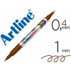 Rotulador Artline EK-041T Permanente Color Marrón