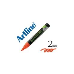 Rotulador Artline EPW-4 para pizarra tipo tiza Color naranja bolsa 4 rotuladores
