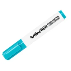 ROTULADOR ARTLINE FLUORESCENTE EK-660 AZUL PASTEL PUNTA BISELADA