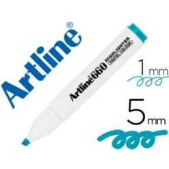 ROTULADOR ARTLINE FLUORESCENTE EK-660 AZUL PASTEL PUNTA BISELADA