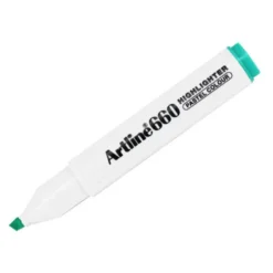 ROTULADOR ARTLINE FLUORESCENTE EK-660 VERDE PASTEL PUNTA BISELADA
