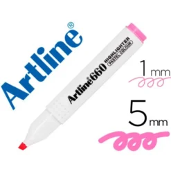 ROTULADOR ARTLINE FLUORESCENTE EK-660 ROSA PASTEL PUNTA BISELADA