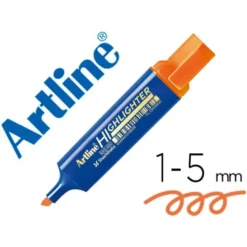 ROTULADOR ARTLINE FLUORESCENTE EKS-600 NARANJA PUNTA BISELADA