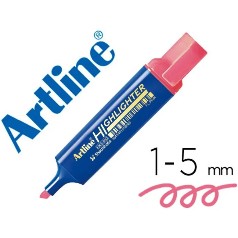 ROTULADOR ARTLINE FLUORESCENTE EKS-600 ROSA PUNTA BISELADA