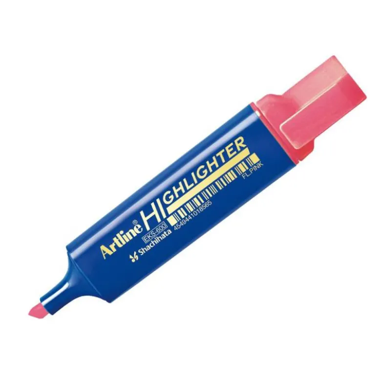 ROTULADOR ARTLINE FLUORESCENTE EKS-600 ROSA PUNTA BISELADA