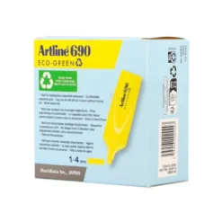 ROTULADOR ARTLINE FLUORESCENTE EK-690 ECO GREEN PUNTA BISELADA 1-4 MM AMARILLO