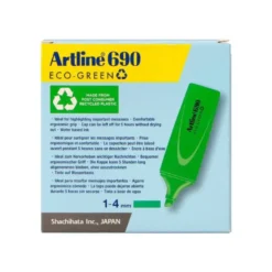 ROTULADOR ARTLINE FLUORESCENTE EK-690 ECO GREEN PUNTA BISELADA VERDE