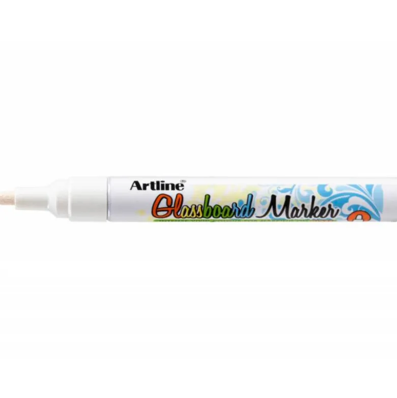 Rotulador Artline Glassboard Marker Especial color Blanco para pizarra de cristal