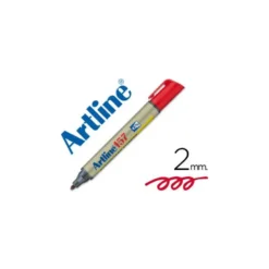 Rotulador artline pizarra ek-157 punta redonda 2 mm rojo para pizarra blanca