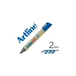 Rotulador artline pizarra ek-157 punta redonda 2 mm azul para pizarra blanca