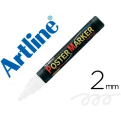 Rotulador Artline Poster Marker EPP-4 Punta Redonda Trazo 2mm Color Blanco