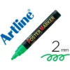 Rotulador Artline Poster Marker EPP-4 Punta Redonda Trazo 2mm Color Verde Flúor