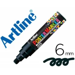 Rotulador Artline Poster Marker EPP-6 Punta Redonda Trazo 6mm Color Negro