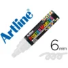 Rotulador Artline Poster Marker EPP-6 Punta Redonda Trazo 6mm Color Blanco
