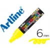 Rotulador Artline Poster Marker EPP-6 Punta Redonda Trazo 6mm Color Amarillo Flúor