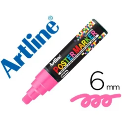 Rotulador Artline Poster Marker EPP-6 Punta Redonda Trazo 6mm Color Rosa Flúor