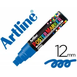 Rotulador Artline Poster Marker EPP-12 Punta Redonda Trazo 12mm Color Azul