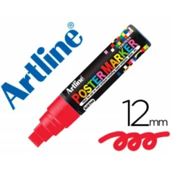 Rotulador Artline Poster Marker EPP-12 Punta Redonda Trazo 12mm Color Rojo