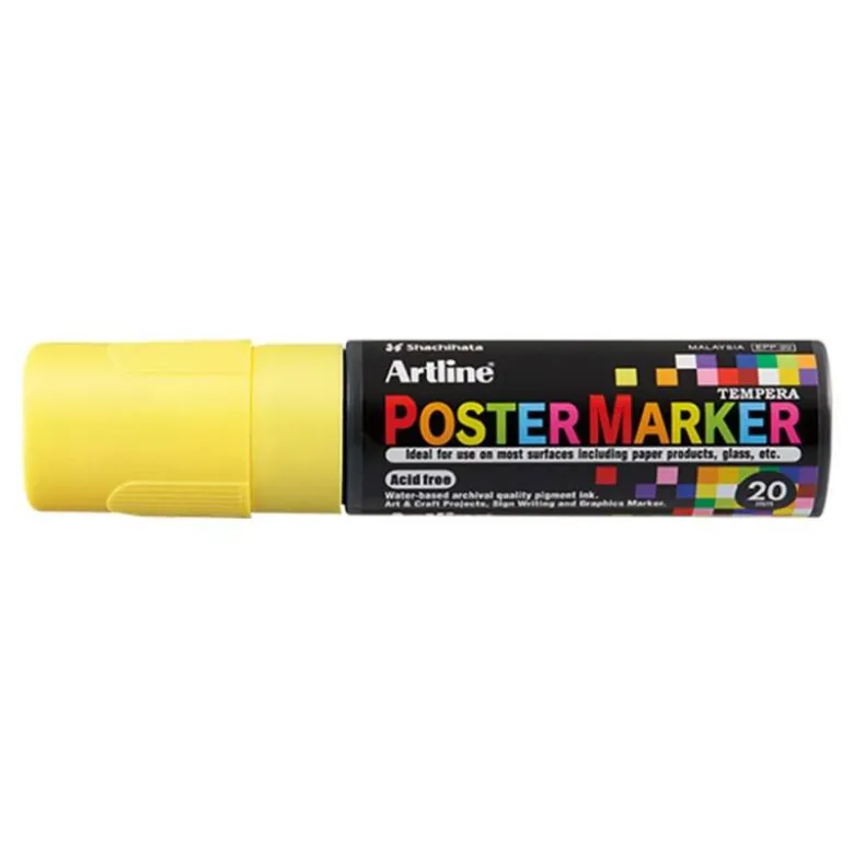 ROTULADOR ARTLINE POSTER MARKER EPP-20 PUNTA RECTANGULAR 20 MM COLOR AMARILLO FLUOR